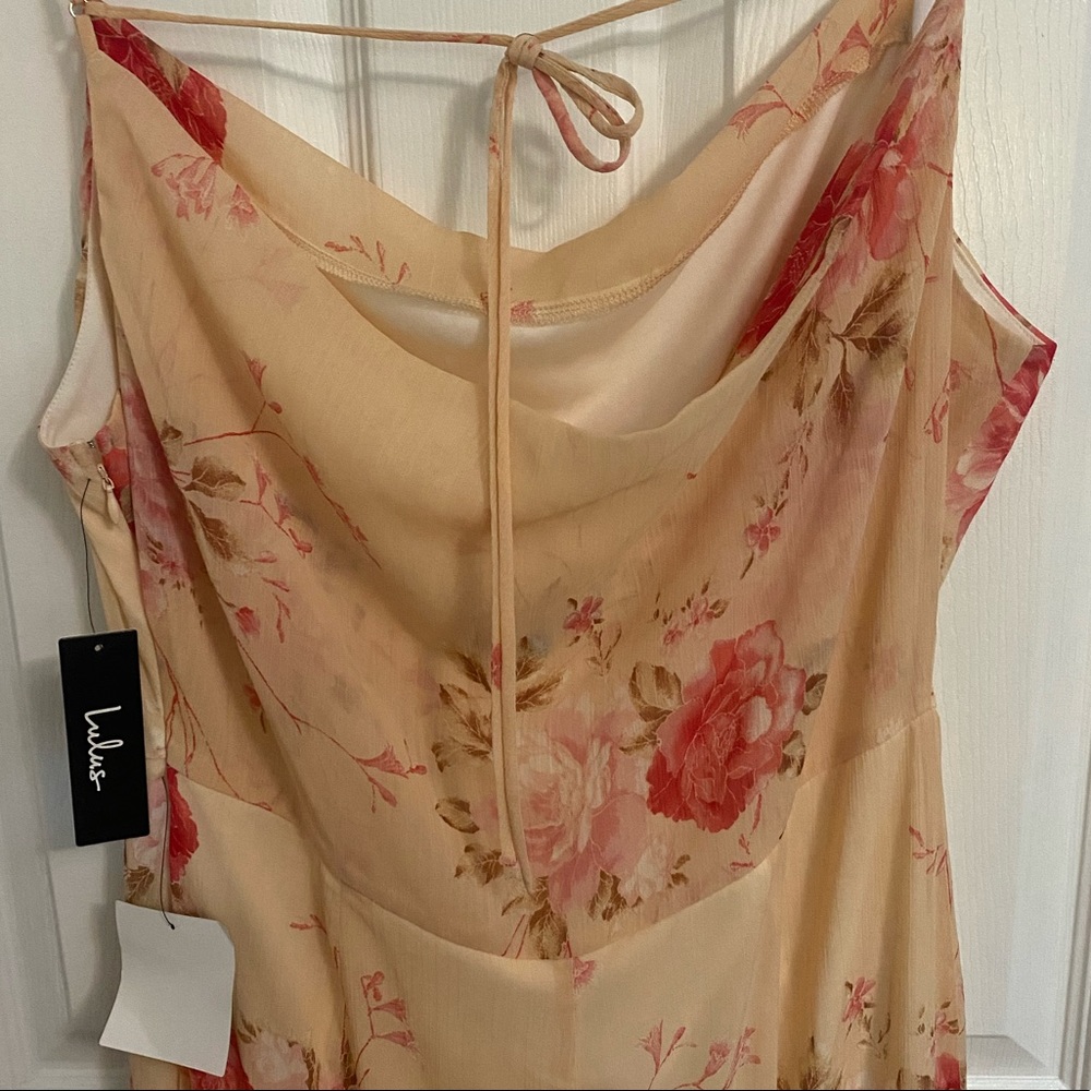 Lulu’s Floral  Midi Dress NWT XL - Picture 3 of 11